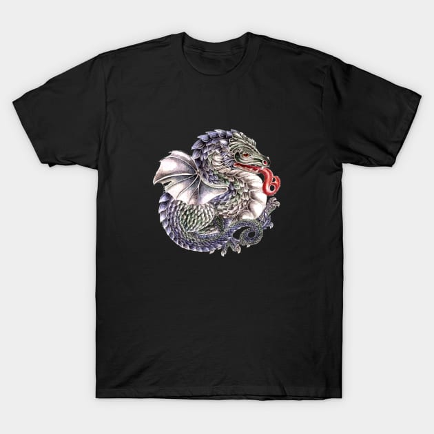 The Jeweled Dragon T-Shirt by MagicMythLegend